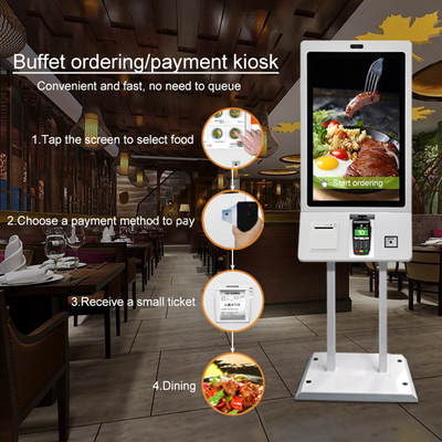 Fast Food Restoranı 32 İnç Hepsi Bir Arada Self Servis Ödeme Sipariş Kiosku