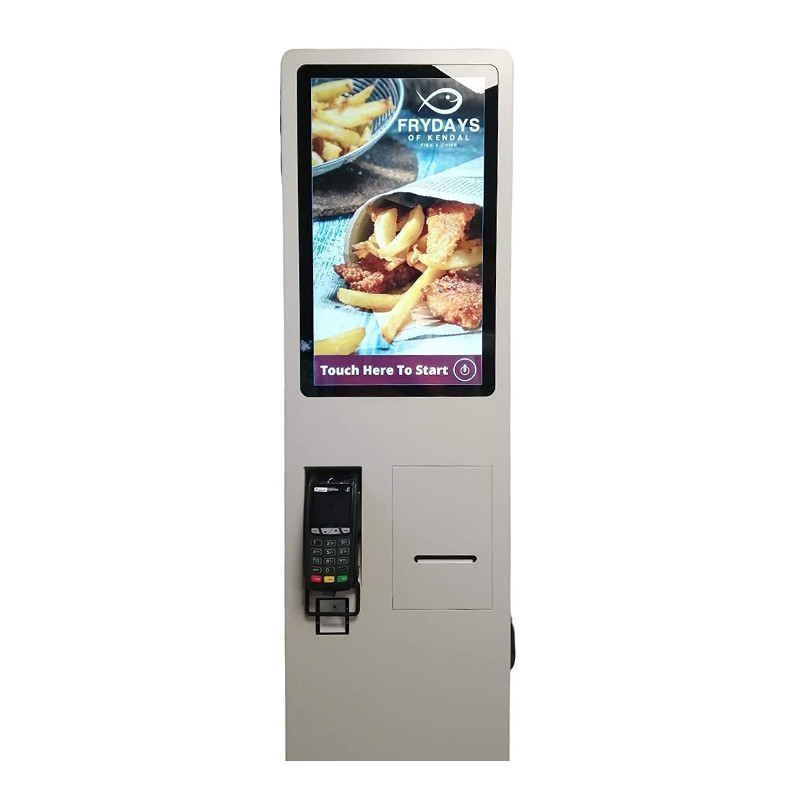 Mc Donald'S KFC için Linux İşletim Sistemi 27 İnç Kendi Kendine Sipariş Kiosk