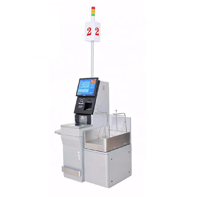Süpermarketlerde Dokunmatik Ekran RFID Self Servis Pos Sistemi Self Servis Makineleri